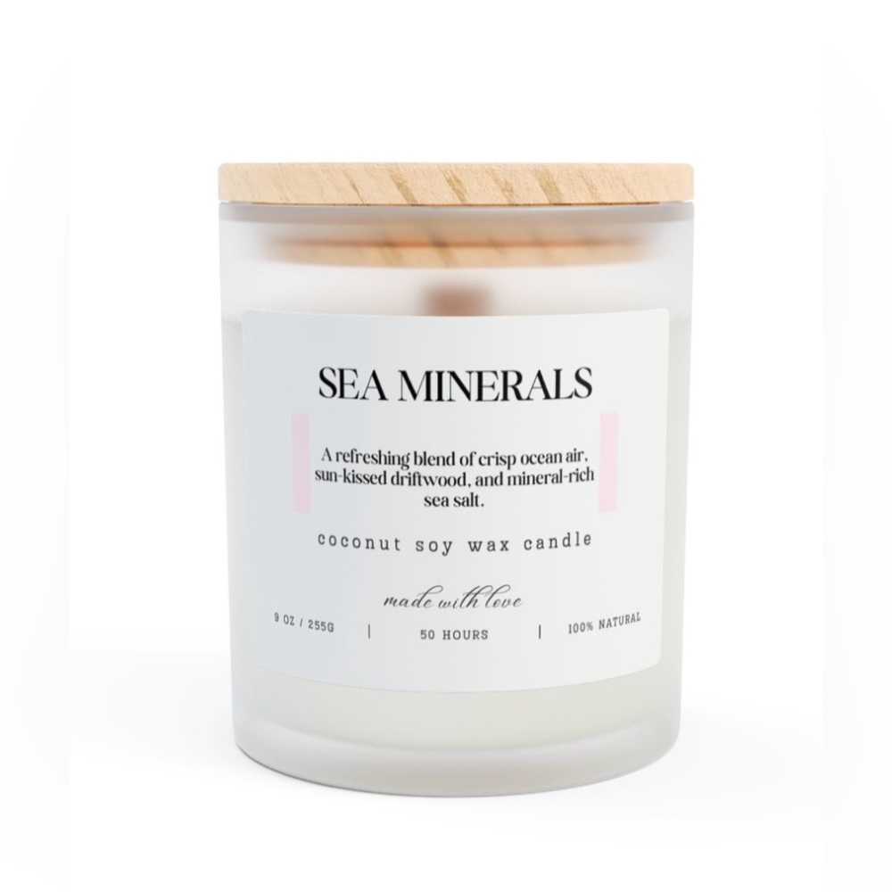 Sea Minerals Coconut Soy Wax Candle - PRE-ORDER